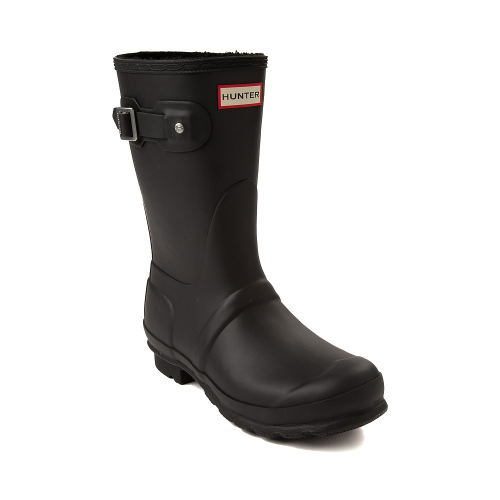 Womens Hunter Original Insulated Short Rain Boot Black JourneysCanada