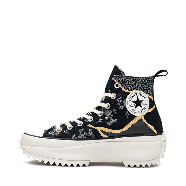 alternate view Converse Run Star Hike Platform Sneaker - Black / Gold / FloralALT1