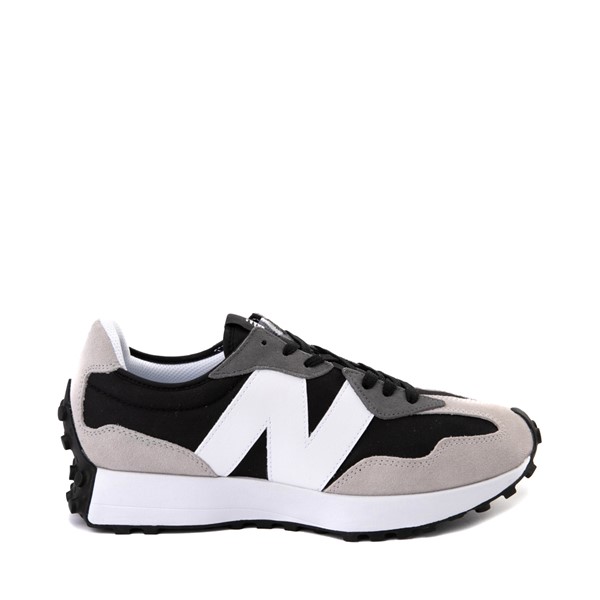 Main view of Mens New Balance 327 Athletic Shoe - Black / White / Grey