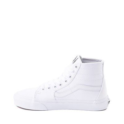 Vue alternative de Chaussure de skate Vans Sk8 Hi Tapered - Monochrome blanc