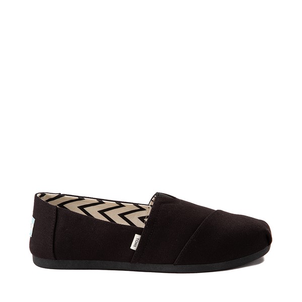 Main view of Womens TOMS Classic Slip On Casual Shoe - Black Monochrome
