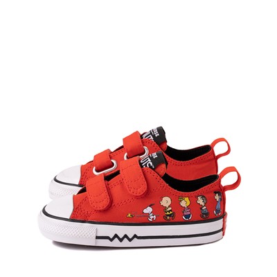 Alternate view of Converse x Peanuts Chuck Taylor All Star 2V Lo Sneaker - Baby / Toddler - Signal Red