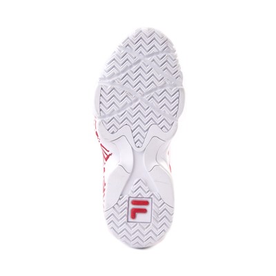 Fila red store black white shoes