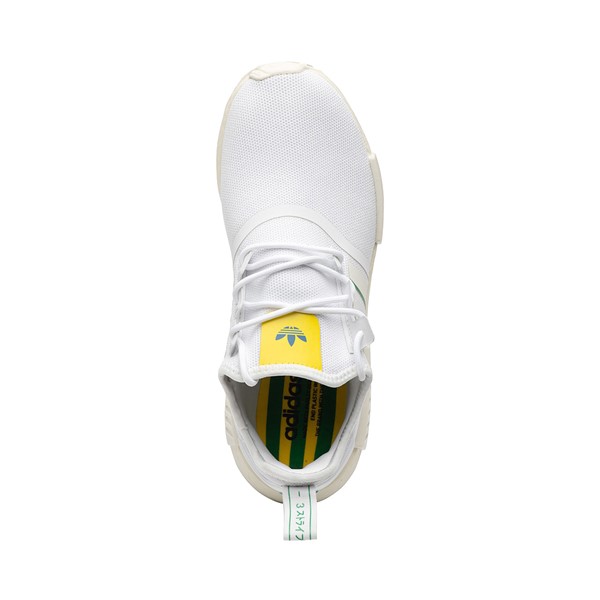 alternate view Mens adidas NMD R1 Athletic Shoe - White / Off White / GreenALT2