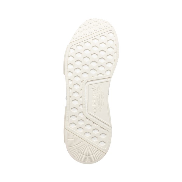 alternate view Mens adidas NMD R1 Athletic Shoe - White / Off White / GreenALT3