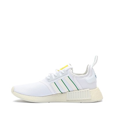 Alternate view of Mens adidas NMD R1 Athletic Shoe - White / Off White / Green