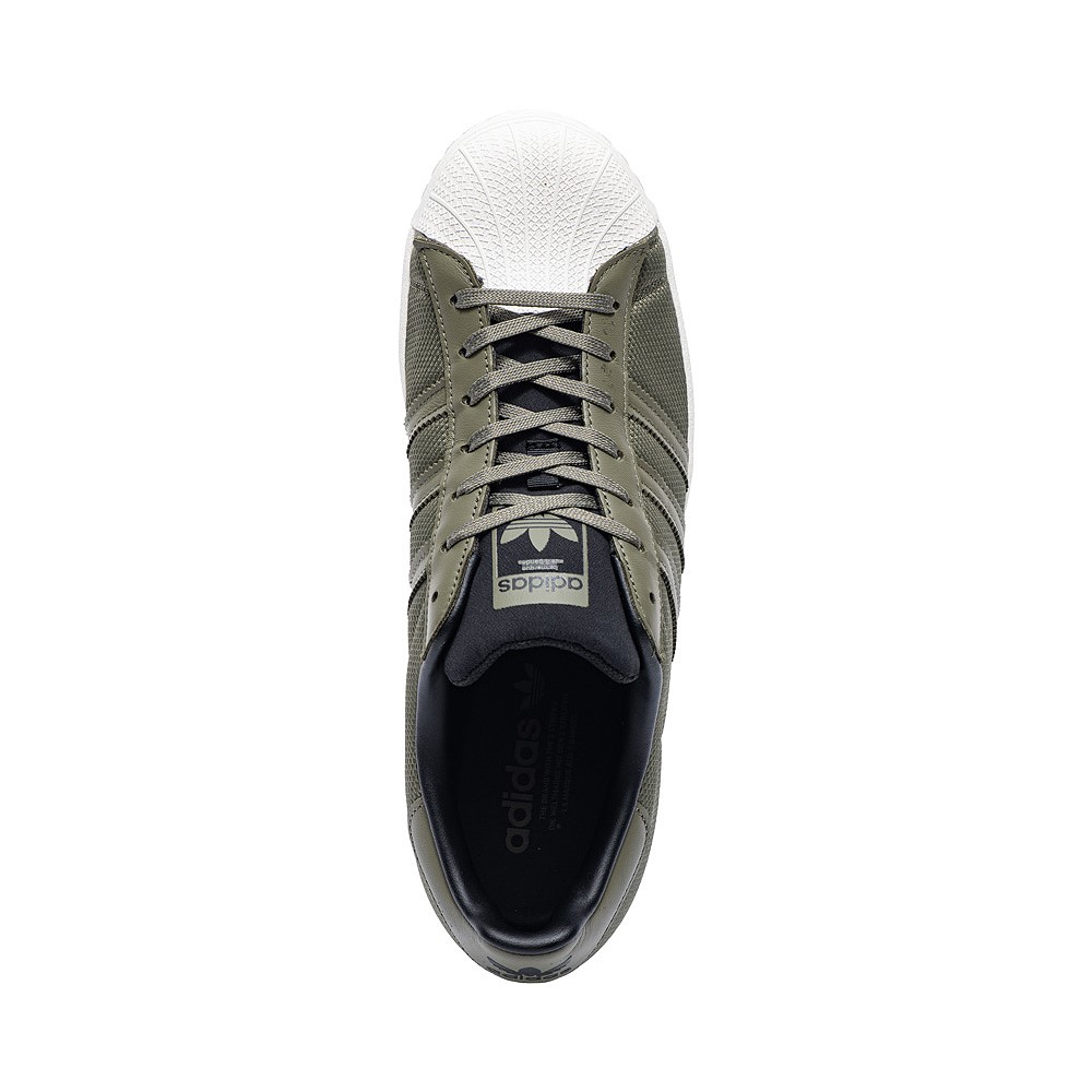 Mens adidas Superstar Athletic Shoe Olive White JourneysCanada