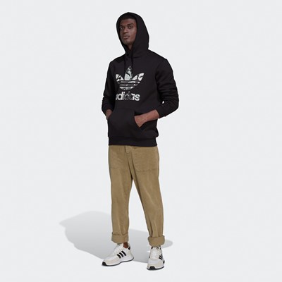 Vue alternative de Chandail à capuchon adidas Camo Series Infill pour hommes - Noir