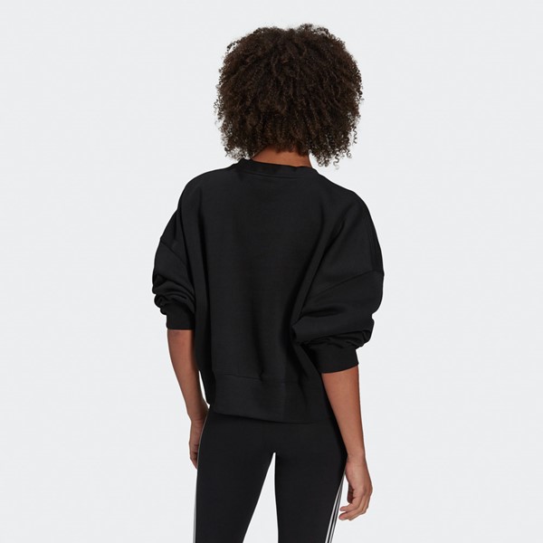 alternate view Womens adidas Adicolor Essentials Sweatshirt - BlackALT4