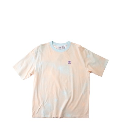 Alternate view of Womens adidas Allover Print Tee - Almost Blue / Hazy Orange