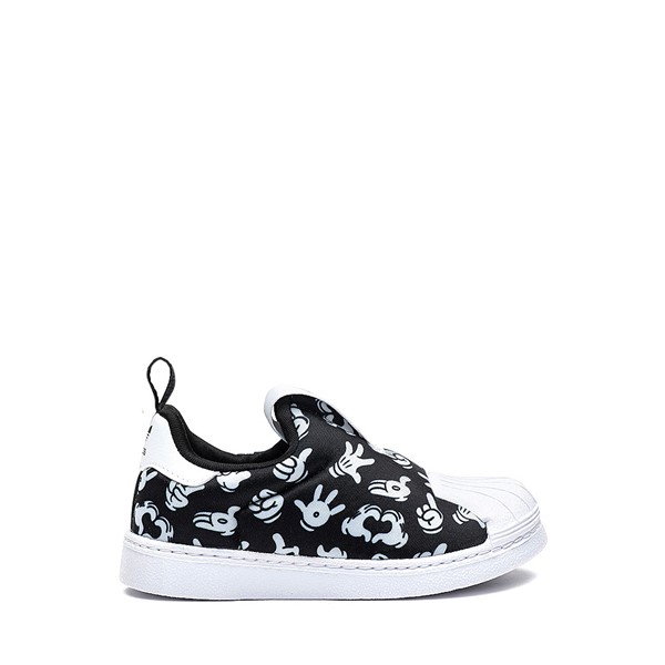 Main view of adidas x Disney Superstar 360 Mickey Mouse Slip On Athletic Shoe - Baby / Toddler - Core Black / Cloud White