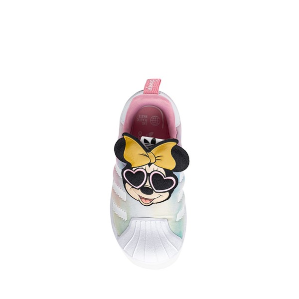 alternate view adidas x Disney Superstar 360 Minnie Mouse Slip On Athletic Shoe - Baby / Toddler - Light Pink / MulticolorALT2