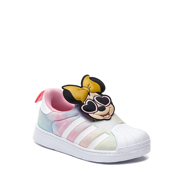 alternate view adidas x Disney Superstar 360 Minnie Mouse Slip On Athletic Shoe - Baby / Toddler - Light Pink / MulticolorALT5