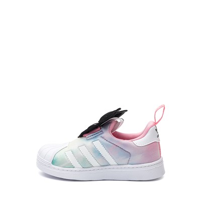 Alternate view of adidas x Disney Superstar 360 Minnie Mouse Slip On Athletic Shoe - Baby / Toddler - Light Pink / Multicolour
