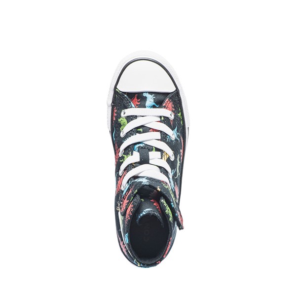 alternate view Converse Chuck Taylor All Star 1V Hi Sneaker - Little Kid / Big Kid - Black / DinosaursALT2