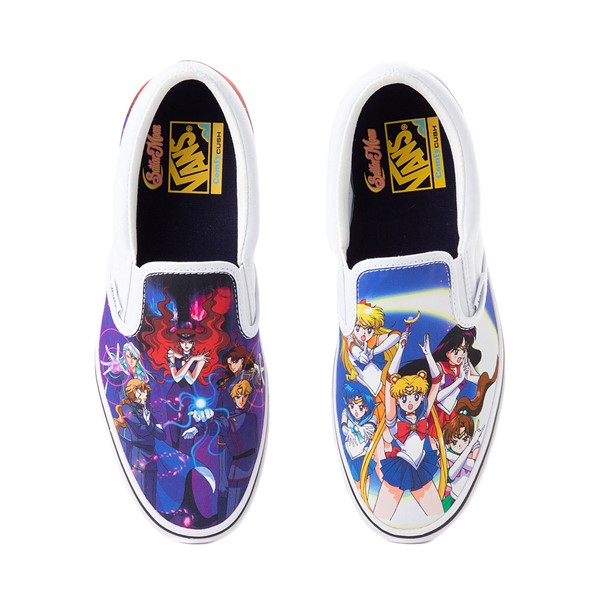 Vue principale de Chaussure de skate sans lacets ComfyCush&reg; Vans x Sailor Moon - Multicolore