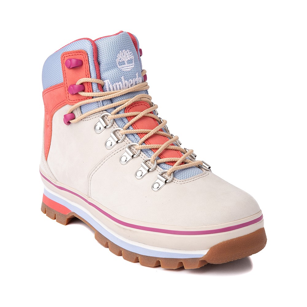 Womens Timberland Euro Hiker Boot - Grey / Pastel Colour-Block ...
