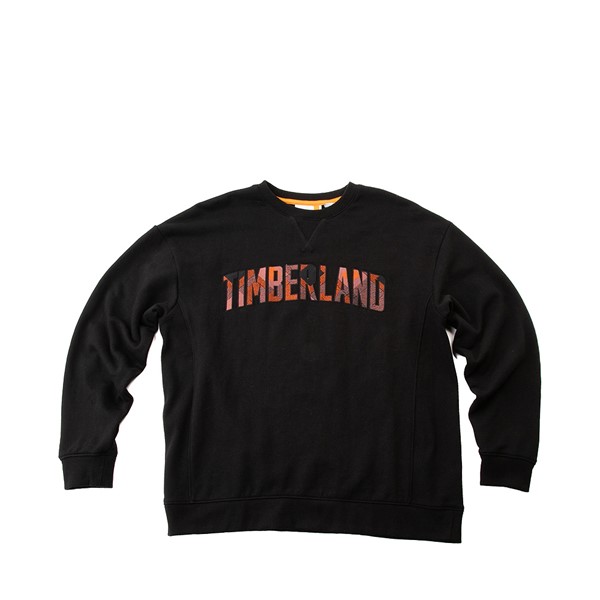 alternate view Womens Timberland Logo Sweatshirt - Black / PlaidALT2