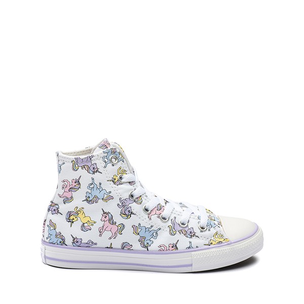 Main view of Converse Chuck Taylor All Star Hi Unicorn Sneaker - Little Kid - White / Violet