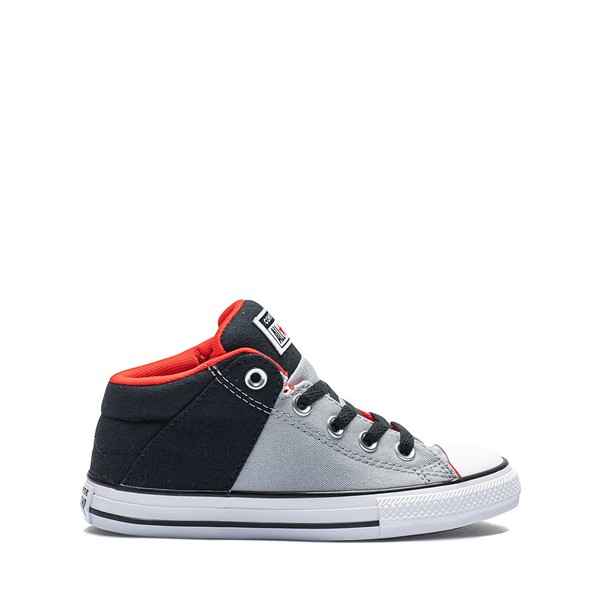 Vue principale de Converse Chuck Taylor All Star Axel Mid Sneaker - Little Kid /Gray / Black / Red