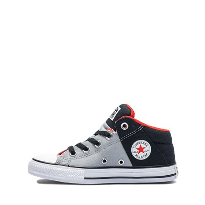 Alternate view of Converse Chuck Taylor All Star Axel Mid Sneaker - Little Kid / Grey / Black / Red