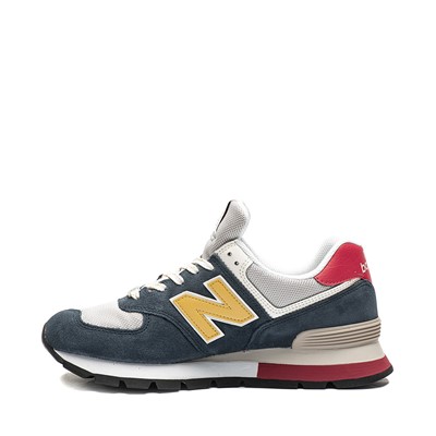 Alternate view of Mens New Balance 574 Rugged Athletic Shoe - Navy / Yellow / Red
