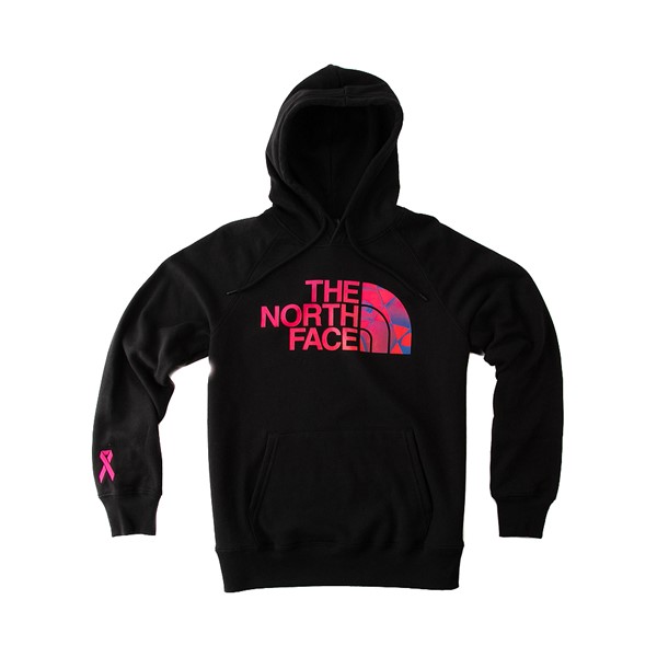 Main view of Womens The North Face Printed Novelty Fill Hoodie - Black / Mr. Pink