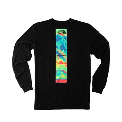 Alternate view of Mens The North Face Long Sleeve Box Tee - Black
