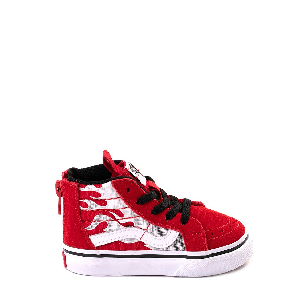 Chaussure de skate Vans Sk8 Hi - Bébés / Tout-petits - Rouge vif / Flammes