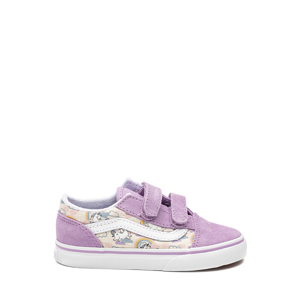 Vans Old Skool V Skate Shoe - Baby / Toddler - Sheer Lilac / Mythical Glow