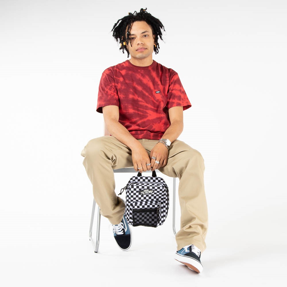 Vans New Skool Checkerboard Lunch Bag Black / White JourneysCanada