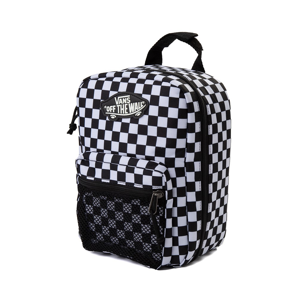 Vans New Skool Checkerboard Lunch Bag - Black / White | JourneysCanada