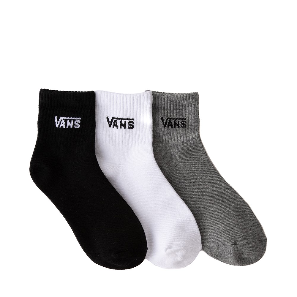Womens Vans Quarter Socks 3 Pack - Black / White / Grey | JourneysCanada