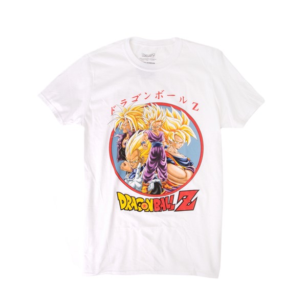 Vue principale de T-shirt coupe Boyfriend Dragon Ball Z pour femmes - Blanc