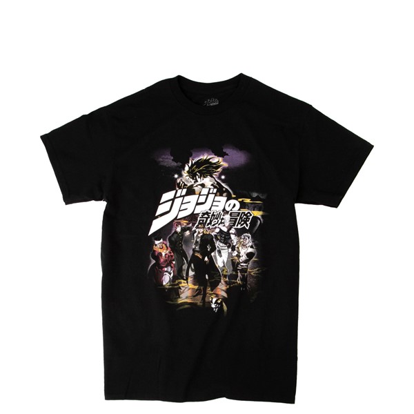 Vue principale de T-shirt coupe Boyfriend JoJo's Bizarre Adventure Stardust Crusaders pour femmes - Noir