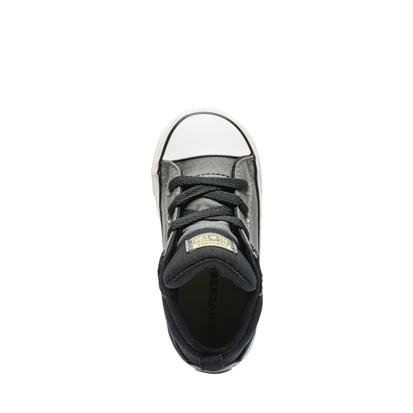 alternate view Converse Chuck Taylor All Star Axel Mid Sneaker - Baby / Toddler - Grey / Black / LemonALT2