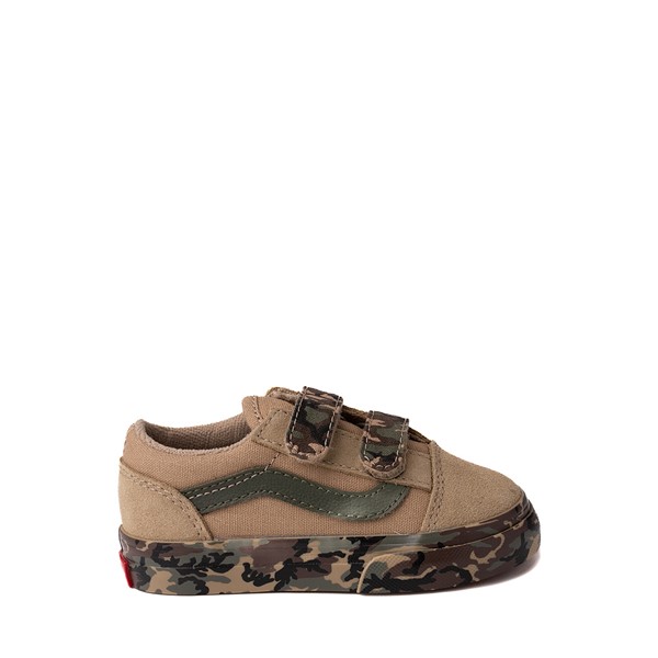 Main view of Vans Old Skool V Skate Shoe - Baby / Toddler - Camo / Cornstalk