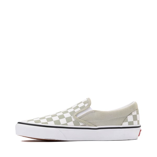 alternate view Vans Slip-On Checkerboard Skate Shoe - Desert SageALT1