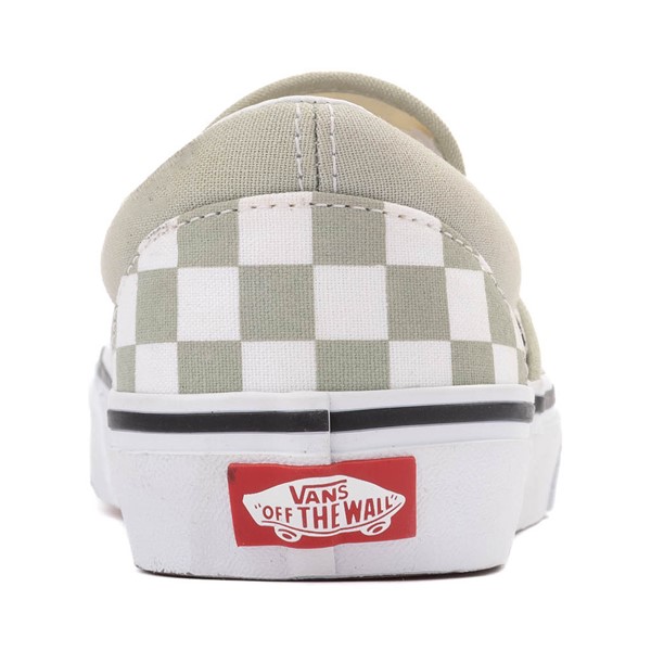 alternate view Vans Slip-On Checkerboard Skate Shoe - Desert SageALT4