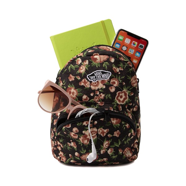 alternate view Mini sac à dos Vans Got This - Noir / Motif de fleursALT1