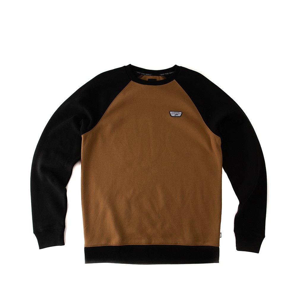 Mens Vans Crew Fleece Sweatshirt - Brown / Black