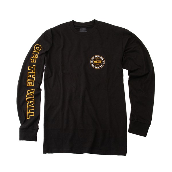 alternate view Mens Vans OG Circle Lock Up Long Sleeve Tee - BlackALT2B