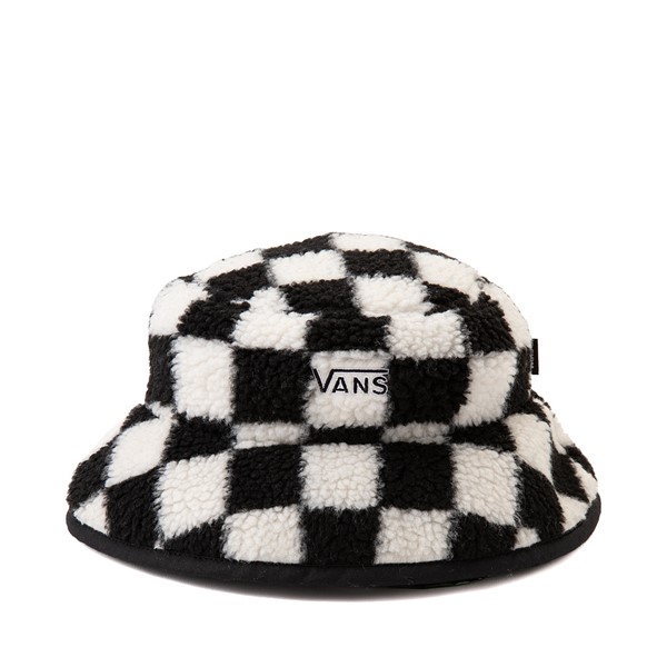 Main view of Vans Winterest Checkerboard Bucket Hat - Black / White