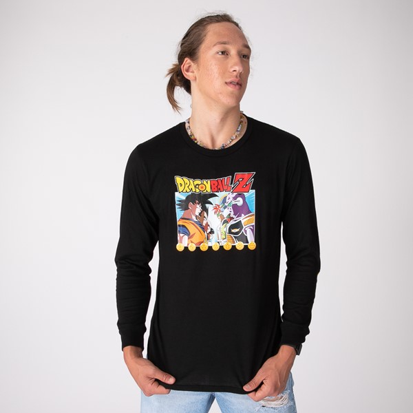 Vue principale de T-shirt à manches longues Dragon Ball Z pour hommes - Noir