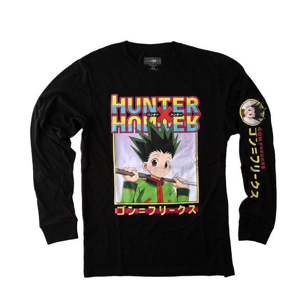 Vue principale de T-shirt à manches longues Hunter x Hunter pour hommes - Noir