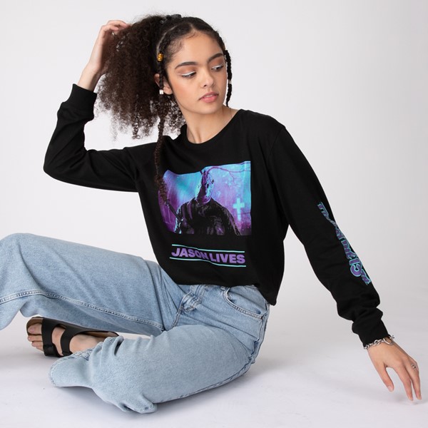 Main view of Womens Friday The 13th Long Sleeve Tee - Black