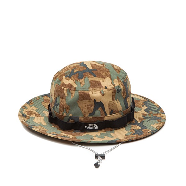 Main view of The North Face Class V Brimmer Bucket Hat - Kelp Tan Camo