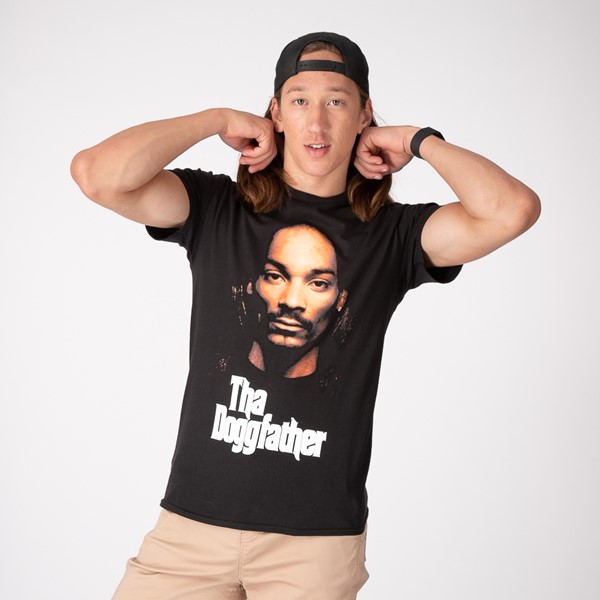 Vue principale de T-shirt Tha Doggfather pour hommes - Noir
