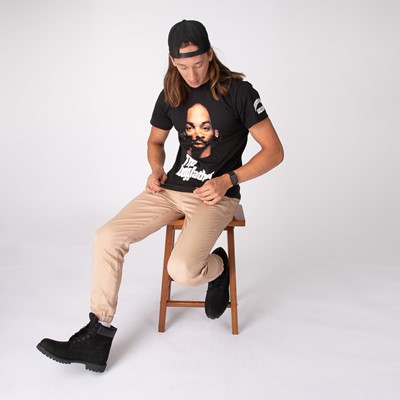 Vue alternative de T-shirt Tha Doggfather pour hommes - Noir