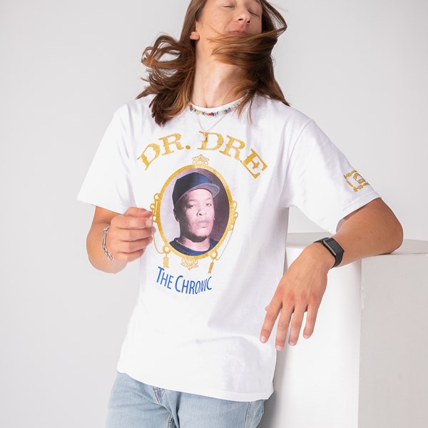 Vue principale de T-shirt Dr. Dre The Chronic pour hommes - Blanc
